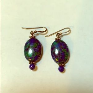 Chrysocolla earrings